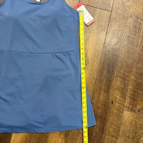 Elle Sport Womens Blue Active Tank Dress Tennis With Built In Bra and Shorts NWT - Picture 9 of 10